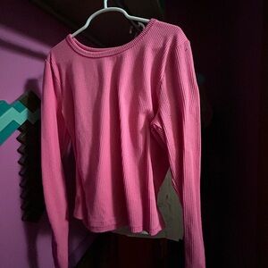 Hollister Ribbed Long Sleeve Crop Top